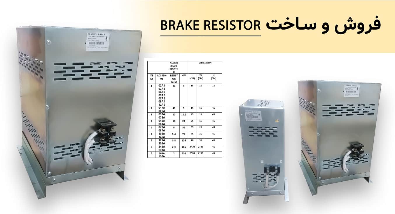Brake Resistor کنترل دوار آترین - تولید تخصصی مقاومت ترمز درایو ABB - مهندس اکبری: 09128386707